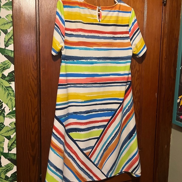 Sugar and Spliced Women’s Colorful Striped Size Medium Dress - Picture 4 of 5